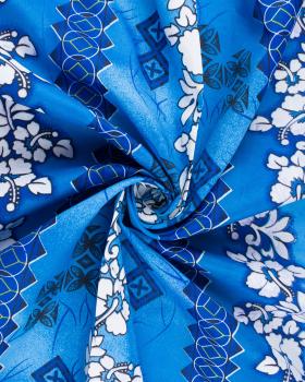 Polynesian fabric HAERE Turquoise Blue - Tissushop